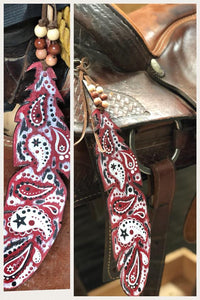 Rural Heart Saddle Up Series-Red Paisley