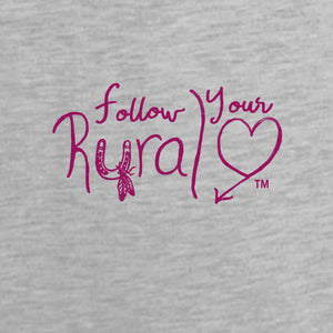Rural Heart by Rene' Earnhardt- Palomino Sunset horse Ladies 3/4 Raglan Tri-Blend T-Shirt