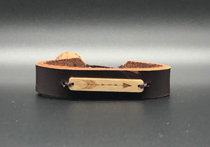 Latigo Leather Arrow Bracelet