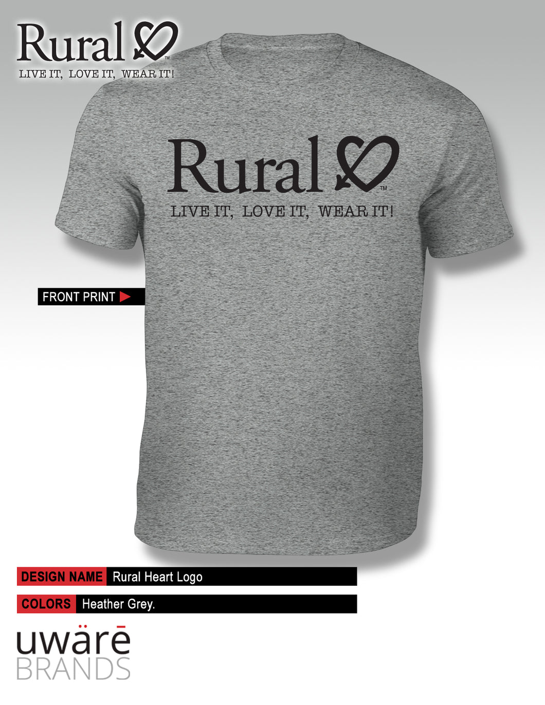Rural Heart™ Logo Shirt! Live It, Love It, Wear It!