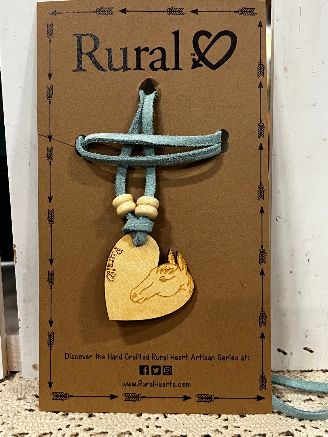 Rural Heart Horse Love Necklace